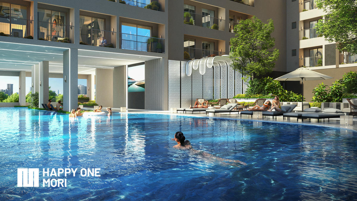 Tiện ích Hồ Bơi Gia Nhiệt Dự án Happy One Mori Vạn Xuân Group